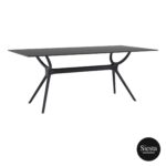 air-table-180-black-polypropylene-table